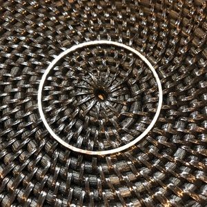 SS Hammered Bangle Bracelet Sterling Silver